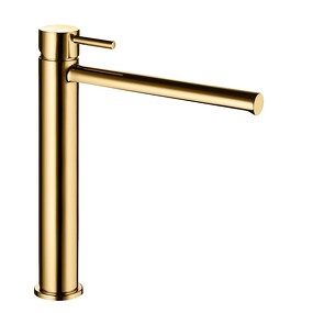 Фото 493018XX Palazzani Digit/MIDI высокий смеситель для раковины  Золото полированное, PVD 83