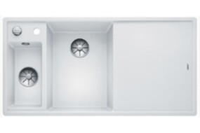 Фото Blanсo BLANCO AXIA III 6 S-F белый чаша слева, доска ясень c кл.-авт. InFino®