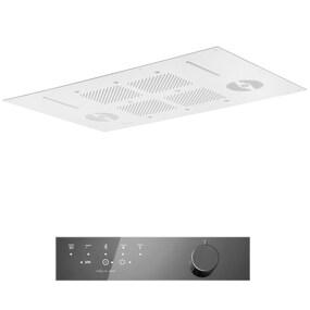 Фото KT035AXX AQUAelite SPA Home верхний душ потолочного крепления с 4-мя режимами, 850x540 мм  Матовый белый 43/04Q
