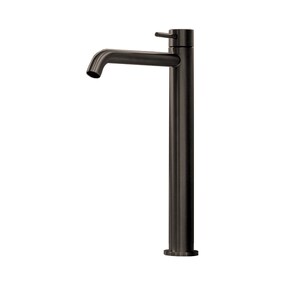 Фото RU621EXX AQUAELITE высокий смеситель для раковины Metal 316  Вороненная сталь шлифованная, PVD 59Q
