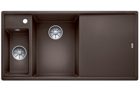 Фото Blanсo BLANCO AXIA III 6 S кофе чаша слева, доска стекло c кл.-авт. InFino®
