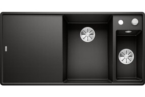 Фото Blanсo AXIA III 6 S-F SILGRANIT черный чаша справа, доска ясень c кл.-авт. InFino