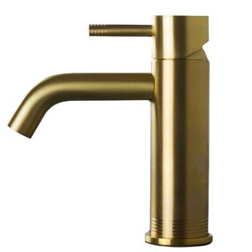 Фото RU720EXX AQUAELITE смеситель для раковины KINO  Золото шлифованное, PVD 61Q